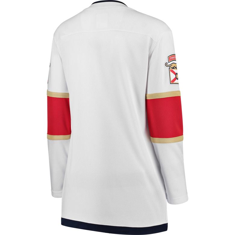 NHL Women Florida Panthers Fanatics Branded White Away Breakaway Jersey D002V1718 Clothing