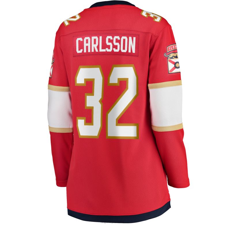 NHL Women Florida Panthers Lucas Carlsson Fanatics Branded Red Home Breakaway Player Jersey D002V2311 Clothing