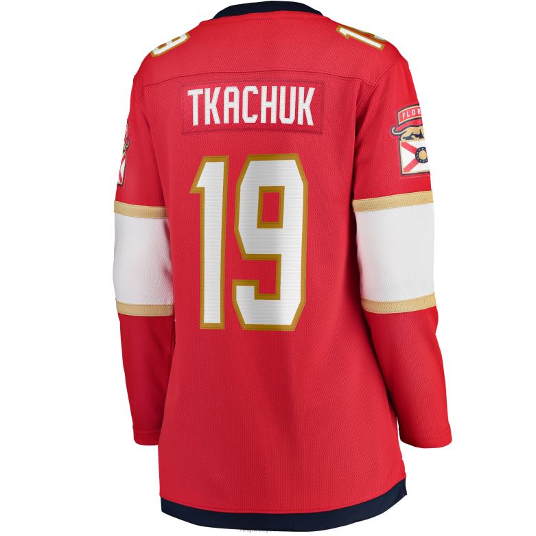 NHL Women Florida Panthers Matthew Tkachuk Fanatics Branded Red Home Breakaway Player Jersey D002V903 Clothing