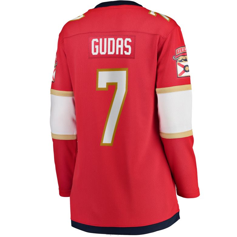 NHL Women Florida Panthers Radko Gudas Fanatics Branded Red Home Breakaway Jersey D002V2287 Clothing