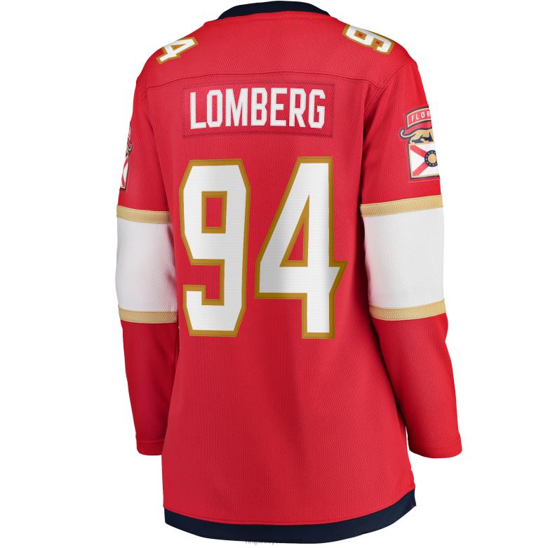 NHL Women Florida Panthers Ryan Lomberg Fanatics Branded Red Home Breakaway Player Jersey D002V2430 Clothing