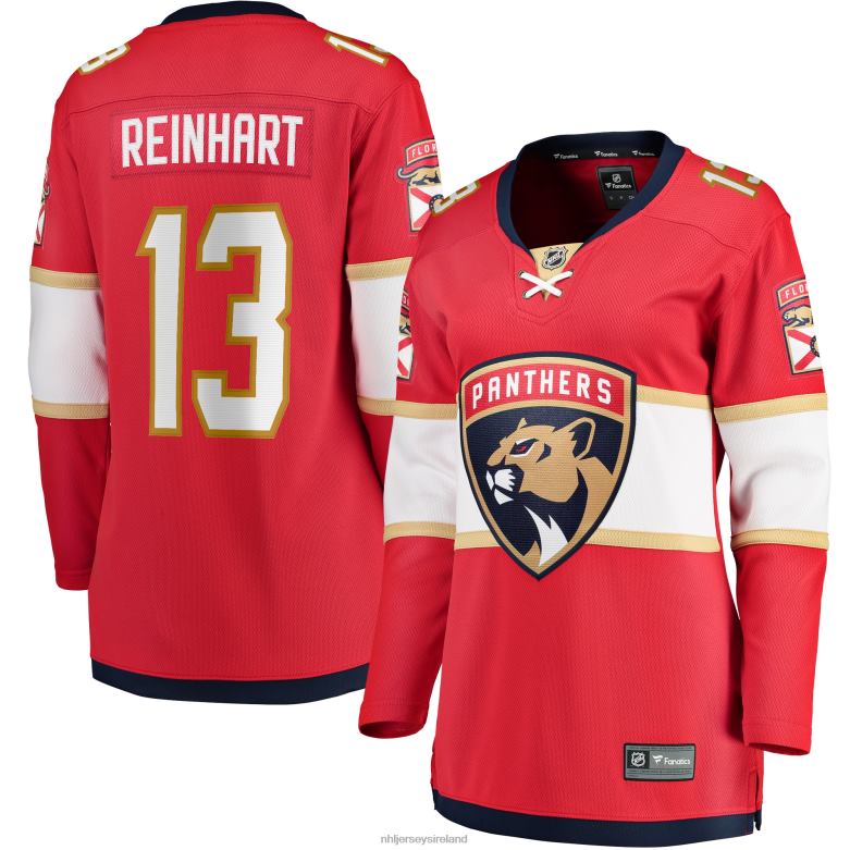 NHL Women Florida Panthers Sam Reinhart Fanatics Branded Red Breakaway Player Jersey D002V1477 Clothing