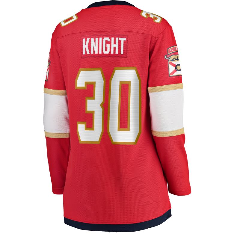 NHL Women Florida Panthers Spencer Knight Fanatics Branded Red 2017/18 Home Breakaway Jersey D002V1656 Clothing