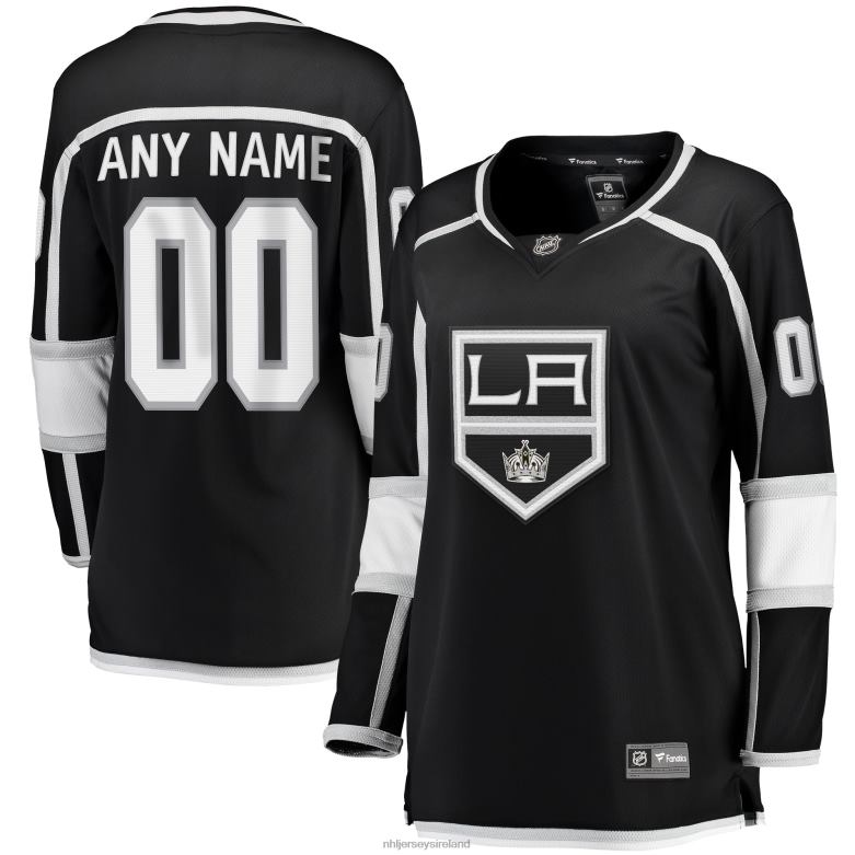 NHL Women Los Angeles Kings Fanatics Branded Black 2020/21 Home Breakaway Custom Jersey D002V174 Clothing
