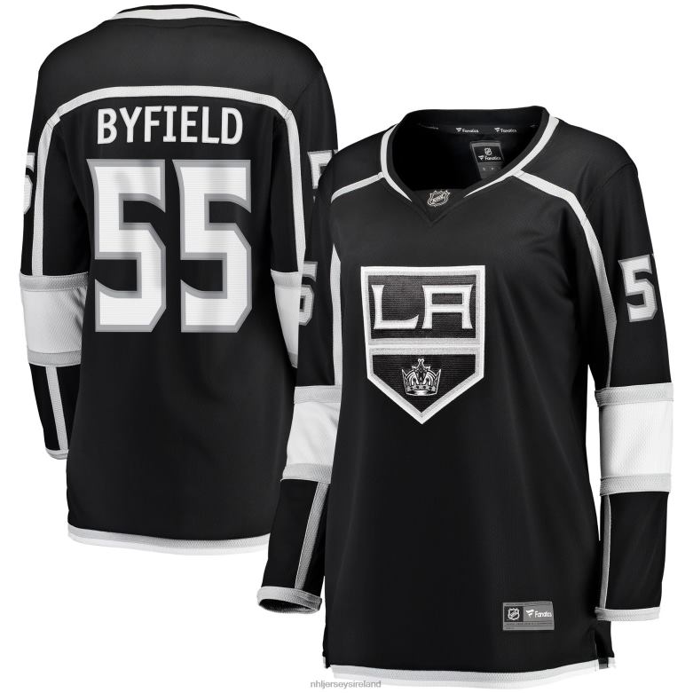 NHL Women Los Angeles Kings Quinton Byfield Fanatics Branded Black Home Breakaway Player Jersey D002V1826 Clothing