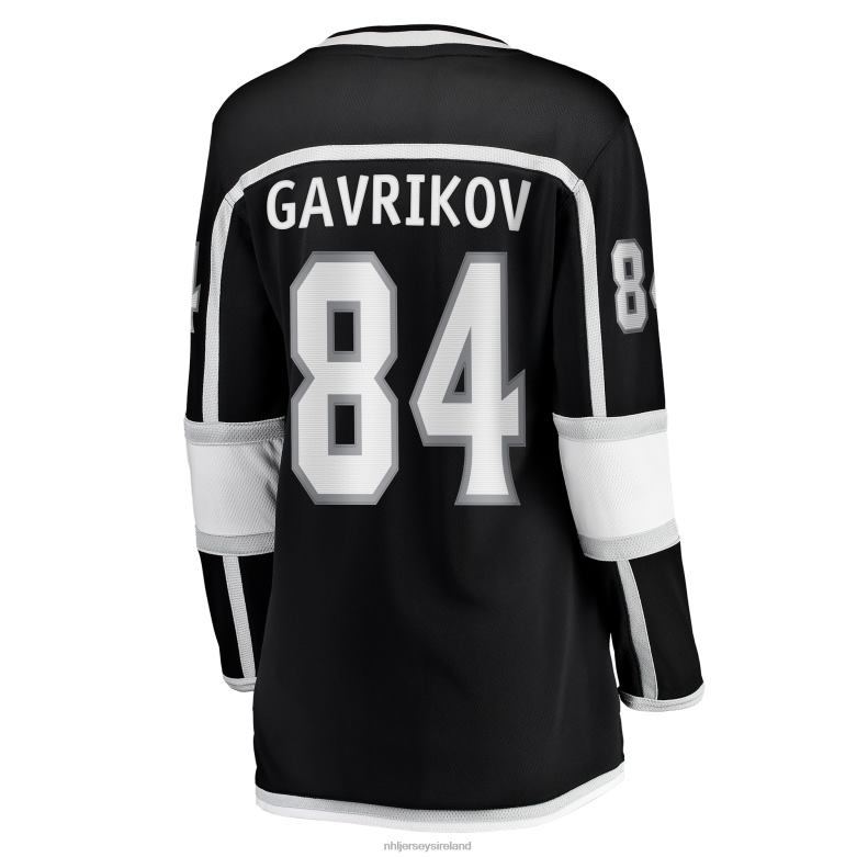 NHL Women Los Angeles Kings Vladislav Gavrikov Fanatics Branded Black Home Breakaway Jersey D002V1662 Clothing
