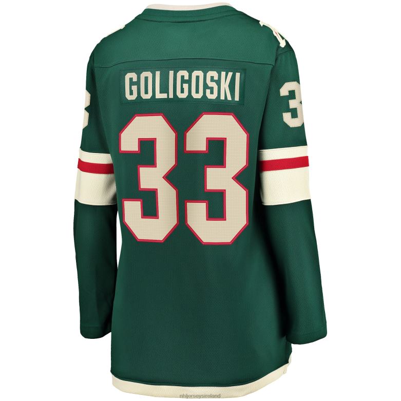 NHL Women Minnesota Wild Alex Goligoski Fanatics Branded Green Home Breakaway Player Jersey D002V1777 Clothing