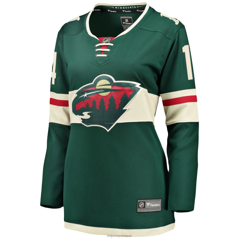 NHL Women Minnesota Wild Joel Eriksson Ek Fanatics Branded Green Breakaway Player Jersey D002V990 Clothing
