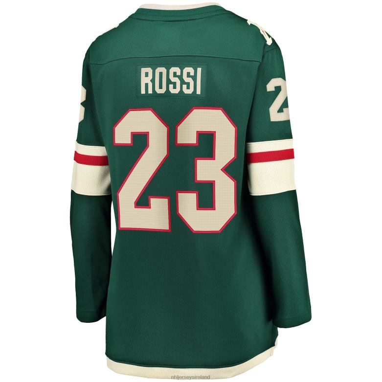 NHL Women Minnesota Wild Marco Rossi Fanatics Branded Green Home Breakaway Player Jersey D002V1399 Clothing