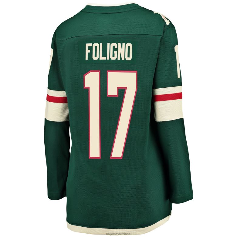 NHL Women Minnesota Wild Marcus Foligno Fanatics Branded Green Breakaway Player Jersey D002V1029 Clothing