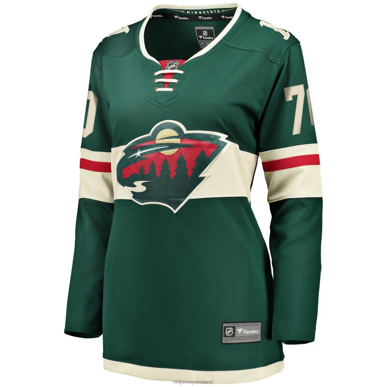 NHL Women Minnesota Wild Oskar Sundqvist Fanatics Branded Green Home Breakaway Jersey D002V2066 Clothing