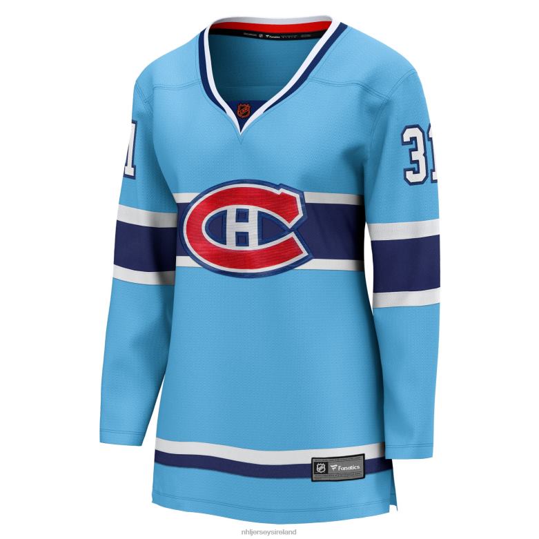 NHL Women Montreal Canadiens Carey Price Fanatics Branded Light Blue Special Edition 20 Breakaway Player Jersey D002V1625 Clothing