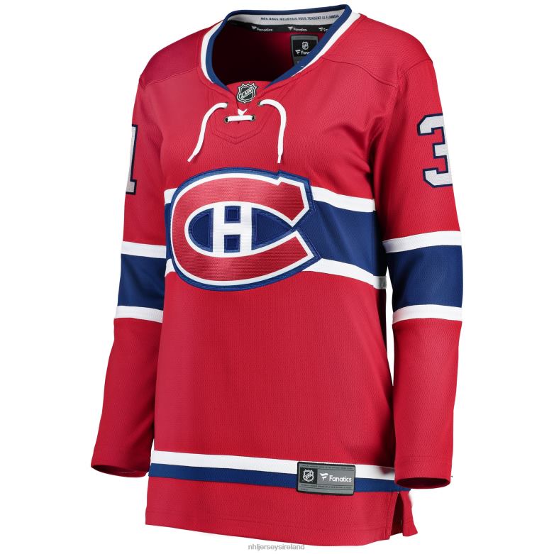 NHL Women Montreal Canadiens Carey Price Fanatics Branded Red Home Breakaway Player Jersey D002V1001 Clothing