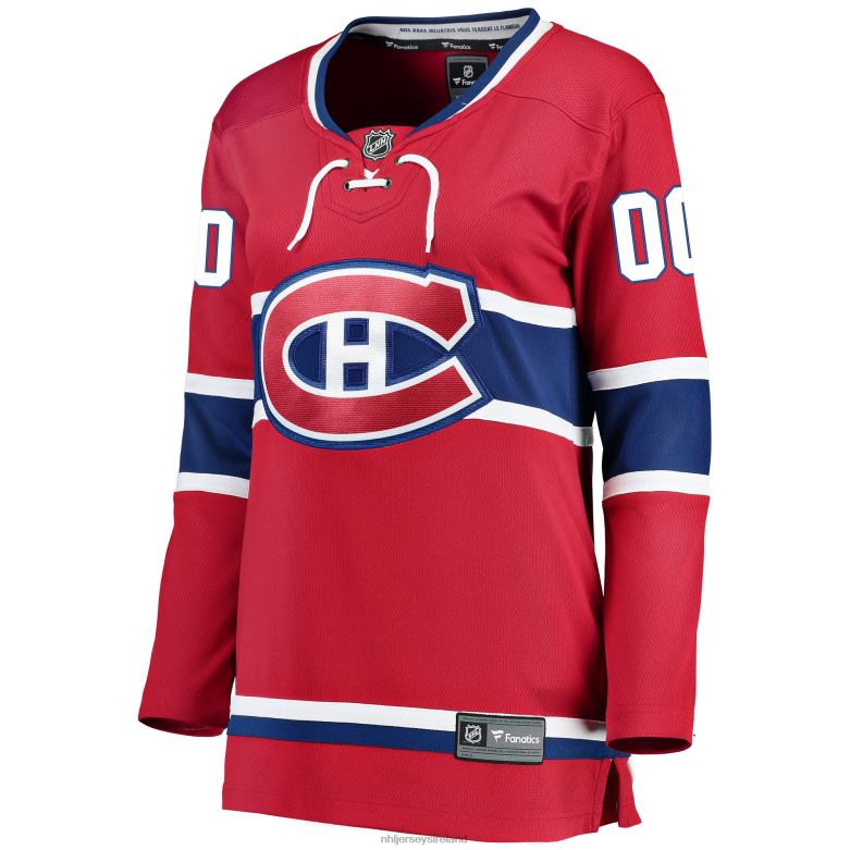 NHL Women Montreal Canadiens Fanatics Branded Red Home Breakaway Custom Jersey D002V1134 Clothing