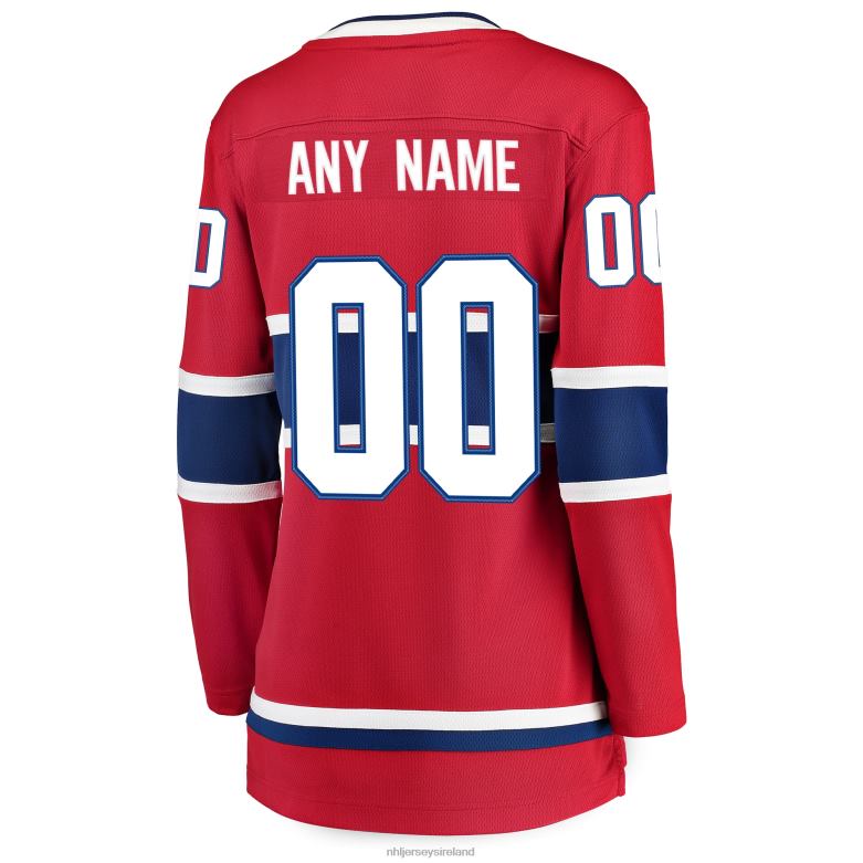 NHL Women Montreal Canadiens Fanatics Branded Red Home Breakaway Custom Jersey D002V1134 Clothing