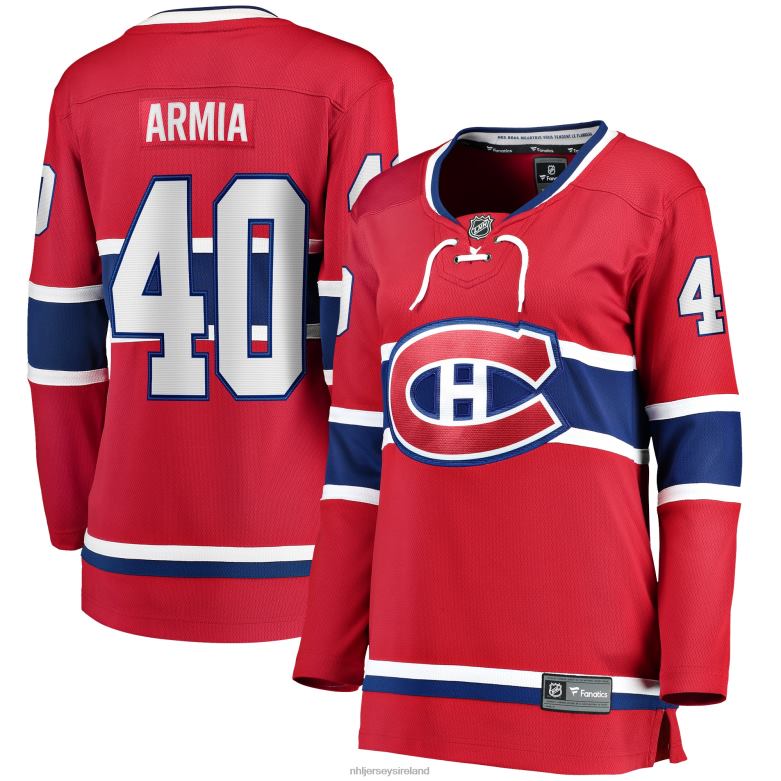 NHL Women Montreal Canadiens Joel Armia Fanatics Branded Red Home Breakaway Player Jersey D002V2207 Clothing