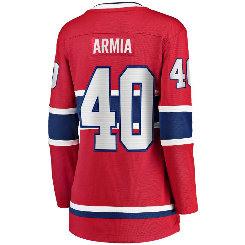 NHL Women Montreal Canadiens Joel Armia Fanatics Branded Red Home Breakaway Player Jersey D002V2207 Clothing