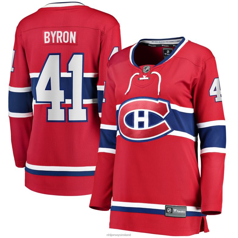 NHL Women Montreal Canadiens Paul Byron Fanatics Branded Red Home Breakaway Player Jersey D002V2286 Clothing
