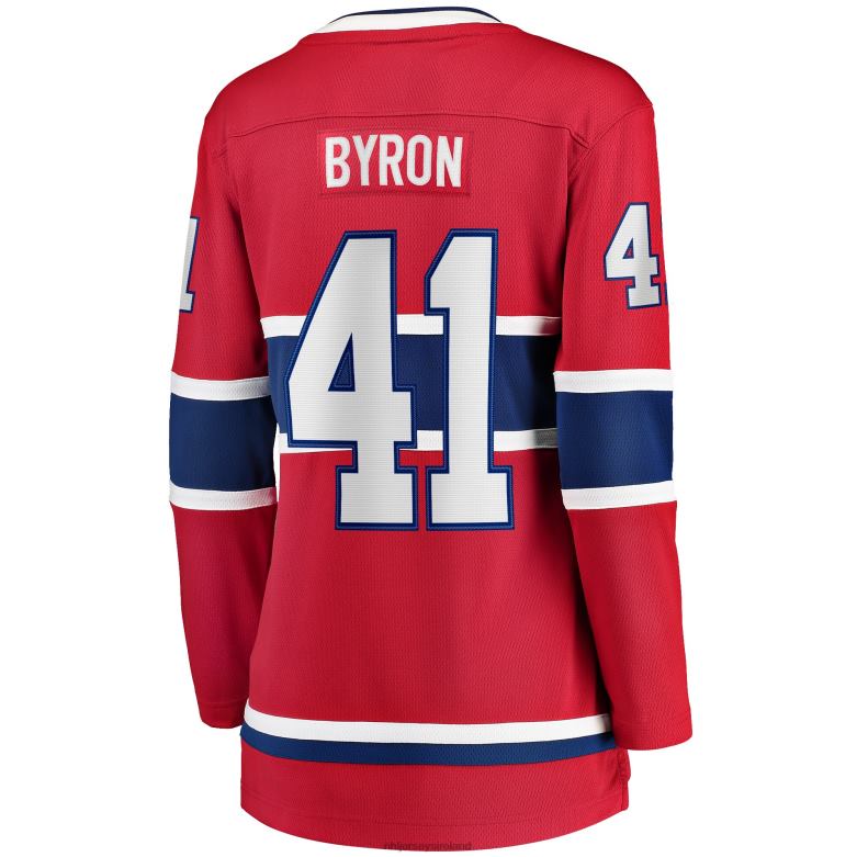 NHL Women Montreal Canadiens Paul Byron Fanatics Branded Red Home Breakaway Player Jersey D002V2286 Clothing