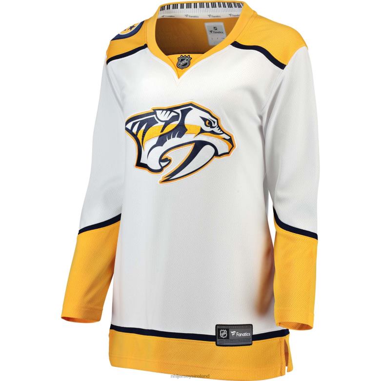 NHL Women Nashville Predators Fanatics Branded White Away Breakaway Jersey D002V2410 Clothing