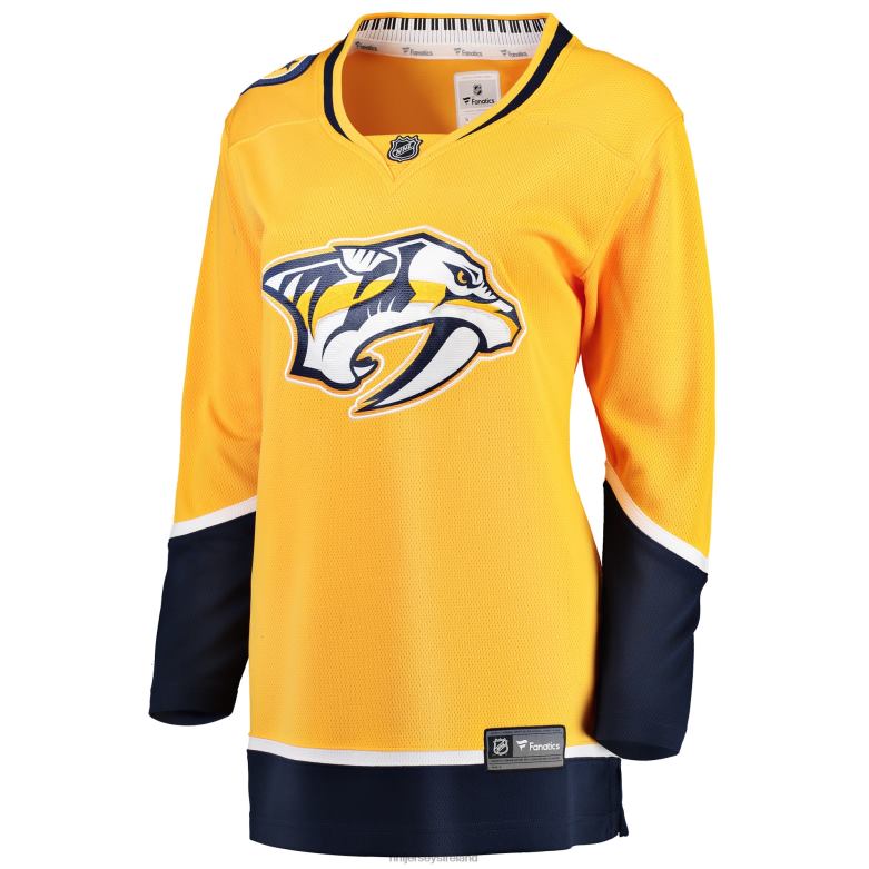 NHL Women Nashville Predators Fanatics Branded Yellow Breakaway Home Jersey D002V963 Clothing