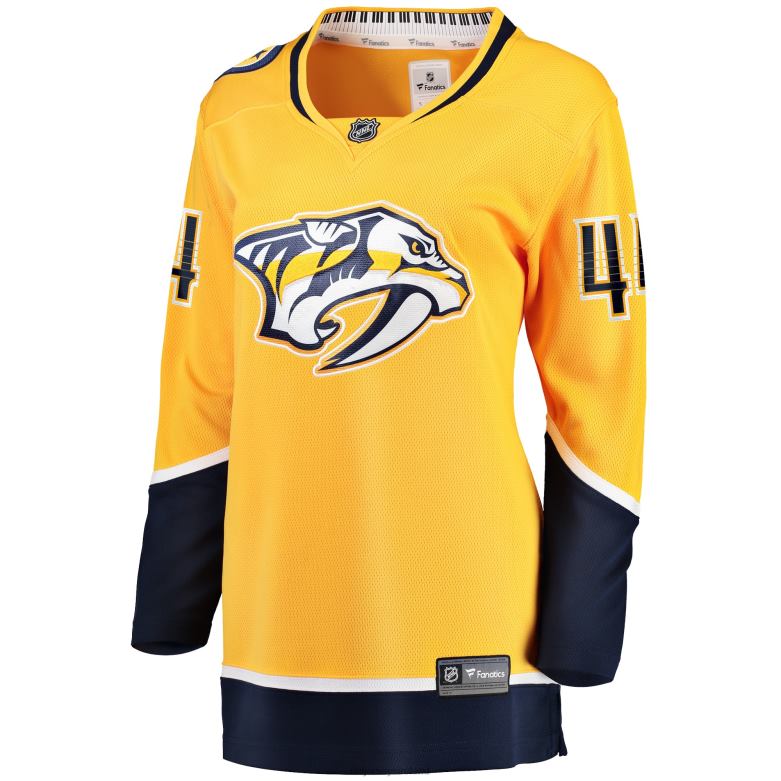 NHL Women Nashville Predators Kiefer Sherwood Fanatics Branded Gold Home Breakaway Player Jersey D002V1400 Clothing