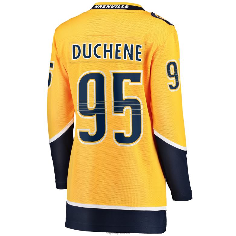 NHL Women Nashville Predators Matt Duchene Fanatics Branded Gold Home Premier Breakaway Player Jersey D002V1071 Clothing