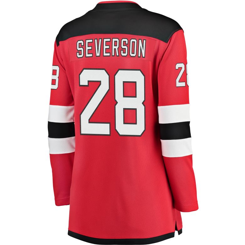 NHL Women New Jersey Devils Damon Severson Fanatics Branded Red Breakaway Jersey D002V2405 Clothing