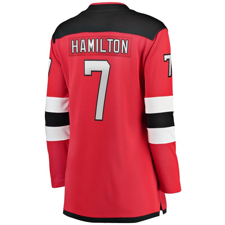NHL Women New Jersey Devils Dougie Hamilton Fanatics Branded Red Breakaway Player Jersey D002V1246 Clothing