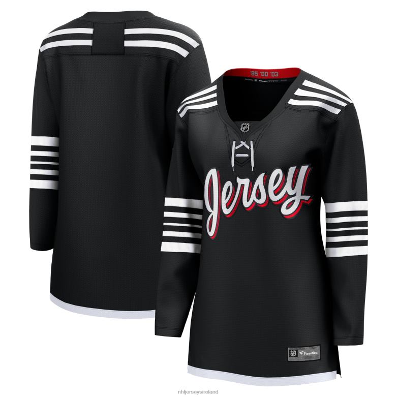 NHL Women New Jersey Devils Fanatics Branded Black Alternate Premier Breakaway Team Jersey D002V161 Clothing