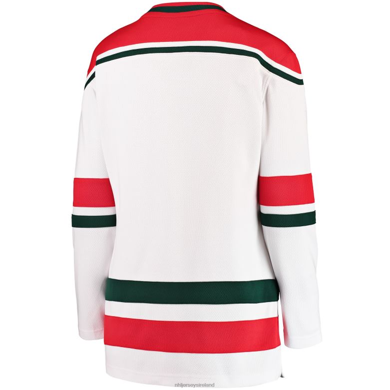 NHL Women New Jersey Devils Fanatics Branded White 2022/23 Heritage Premier Breakaway Jersey D002V1082 Clothing