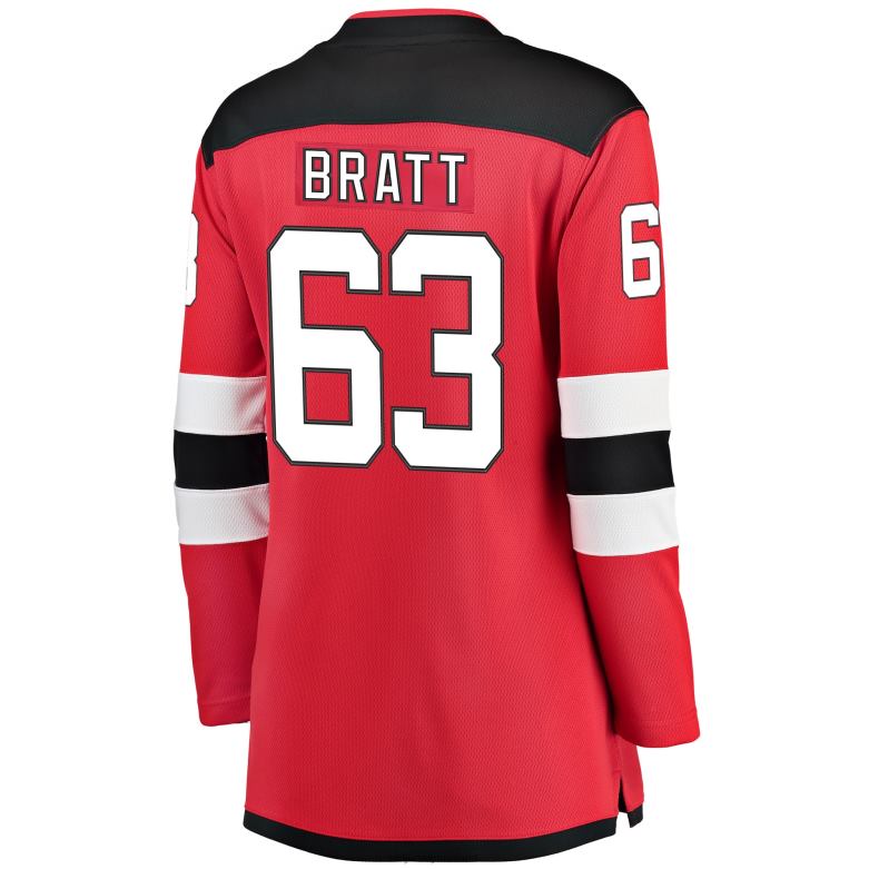 NHL Women New Jersey Devils Jesper Bratt Fanatics Branded Red Breakaway Player Jersey D002V1567 Clothing