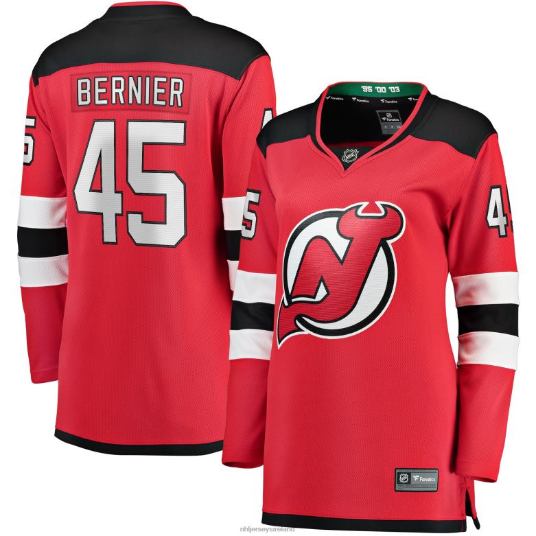 NHL Women New Jersey Devils Jonathan Bernier Fanatics Branded Red Breakaway Player Jersey D002V2215 Clothing