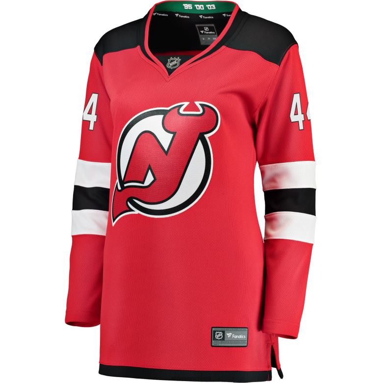 NHL Women New Jersey Devils Miles Wood Fanatics Branded Red Breakaway Jersey D002V725 Clothing