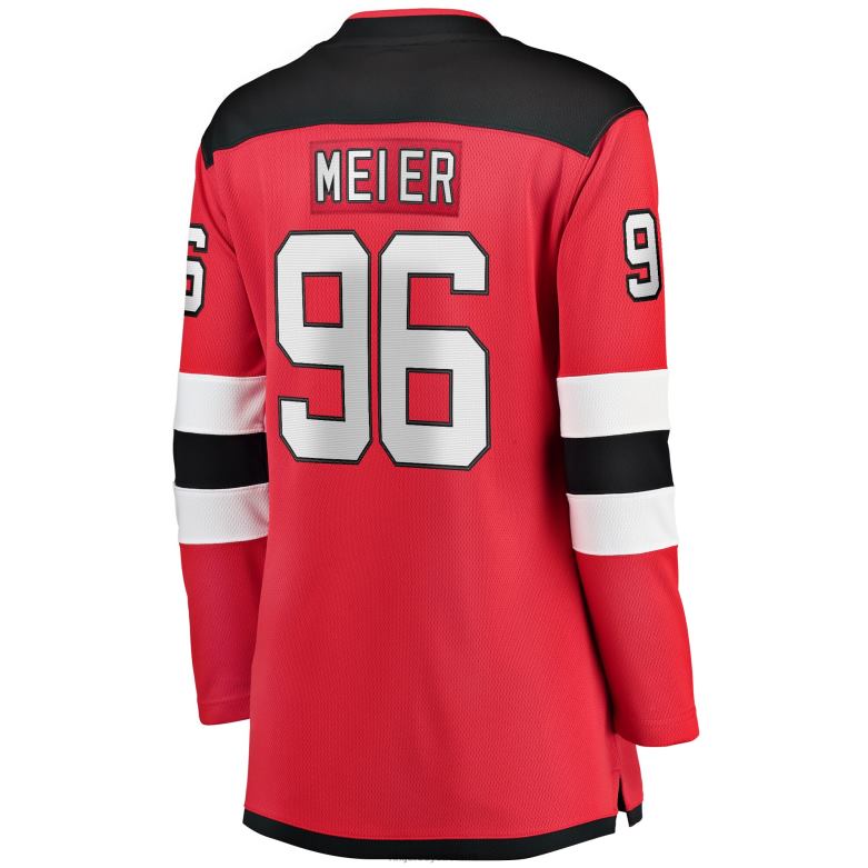 NHL Women New Jersey Devils Timo Meier Fanatics Branded Red Home Breakaway Jersey D002V1517 Clothing