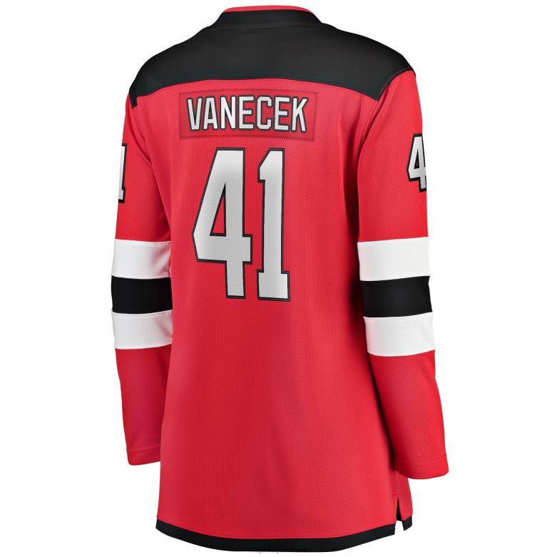 NHL Women New Jersey Devils Vitek Vanecek Fanatics Branded Red Home Breakaway Player Jersey D002V671 Clothing