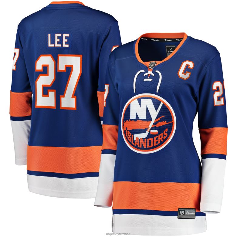 NHL Women New York Islanders Anders Lee Fanatics Branded Royal Home Captain Patch Breakaway Player Jersey D002V994 Clothing