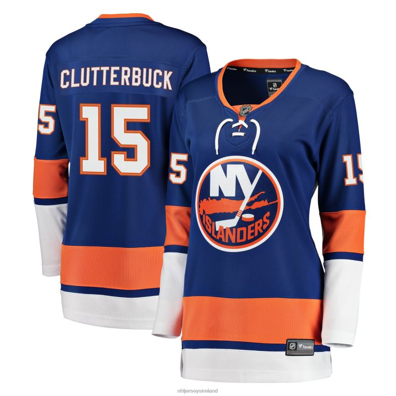 NHL Women New York Islanders Cal Clutterbuck Fanatics Branded Royal Breakaway Player Jersey D002V1701 Clothing