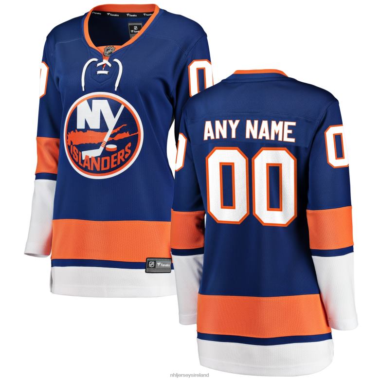 NHL Women New York Islanders Fanatics Branded Blue Home Breakaway Custom Jersey D002V592 Clothing
