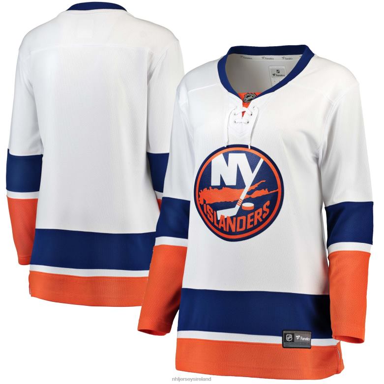 NHL Women New York Islanders Fanatics Branded White Away Breakaway Jersey D002V1393 Clothing