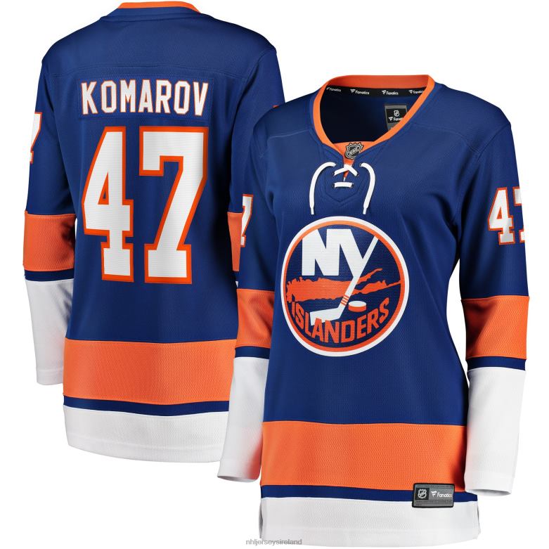 NHL Women New York Islanders Leo Komarov Fanatics Branded Royal Home Breakaway Player Jersey D002V2315 Clothing