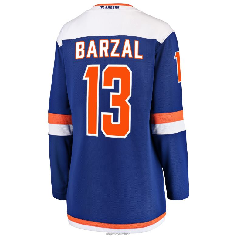 NHL Women New York Islanders Mathew Barzal Fanatics Branded Blue Alternate Breakaway Jersey D002V1372 Clothing