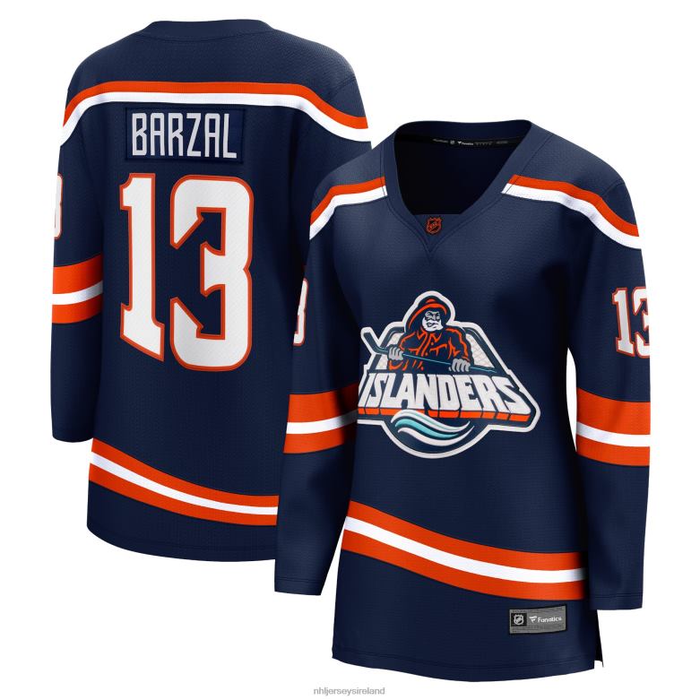 NHL Women New York Islanders Mathew Barzal Fanatics Branded Navy Special Edition 20 Breakaway Player Jersey D002V988 Clothing