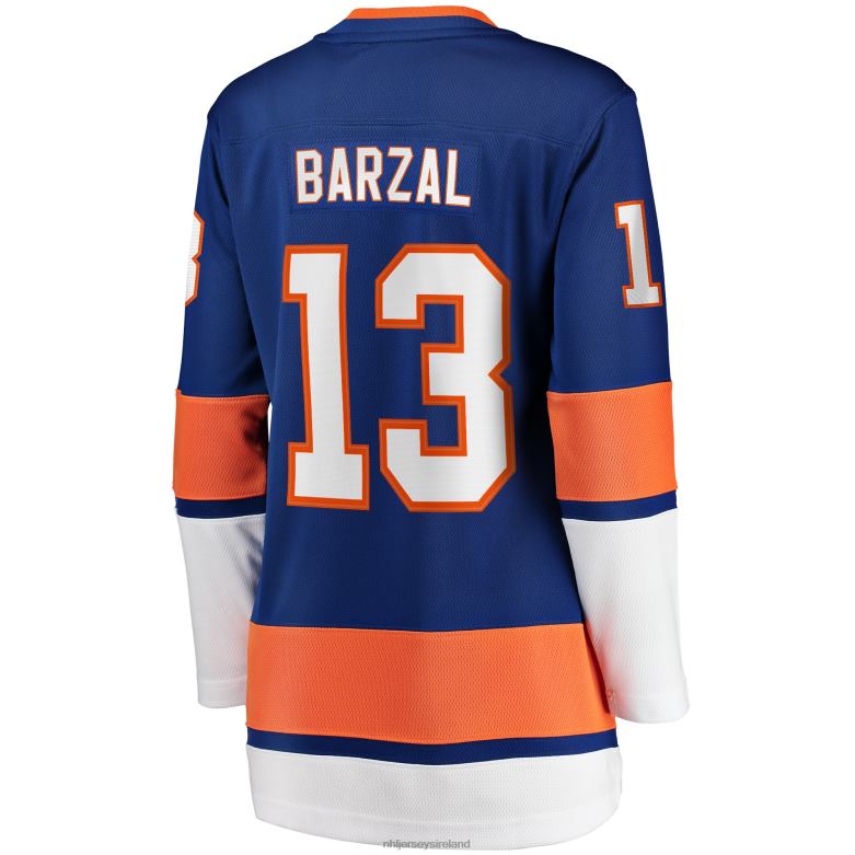 NHL Women New York Islanders Mathew Barzal Fanatics Branded Royal Home Premier Breakaway Player Jersey D002V1007 Clothing