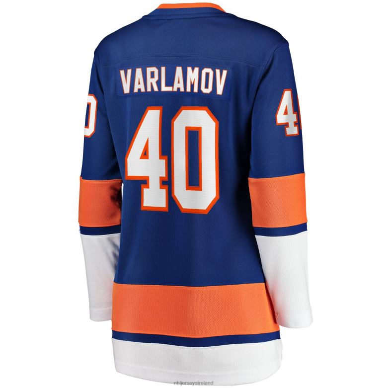 NHL Women New York Islanders Semyon Varlamov Fanatics Branded Royal Home Breakaway Jersey D002V2336 Clothing