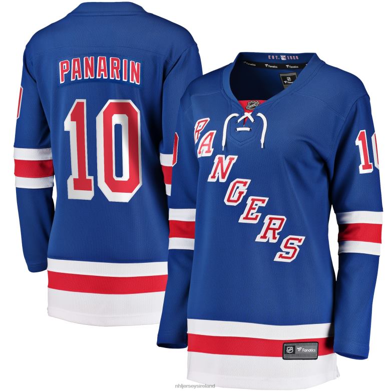 NHL Women New York Rangers Artemi Panarin Fanatics Branded Blue Home Premier Breakaway Player Jersey D002V146 Clothing