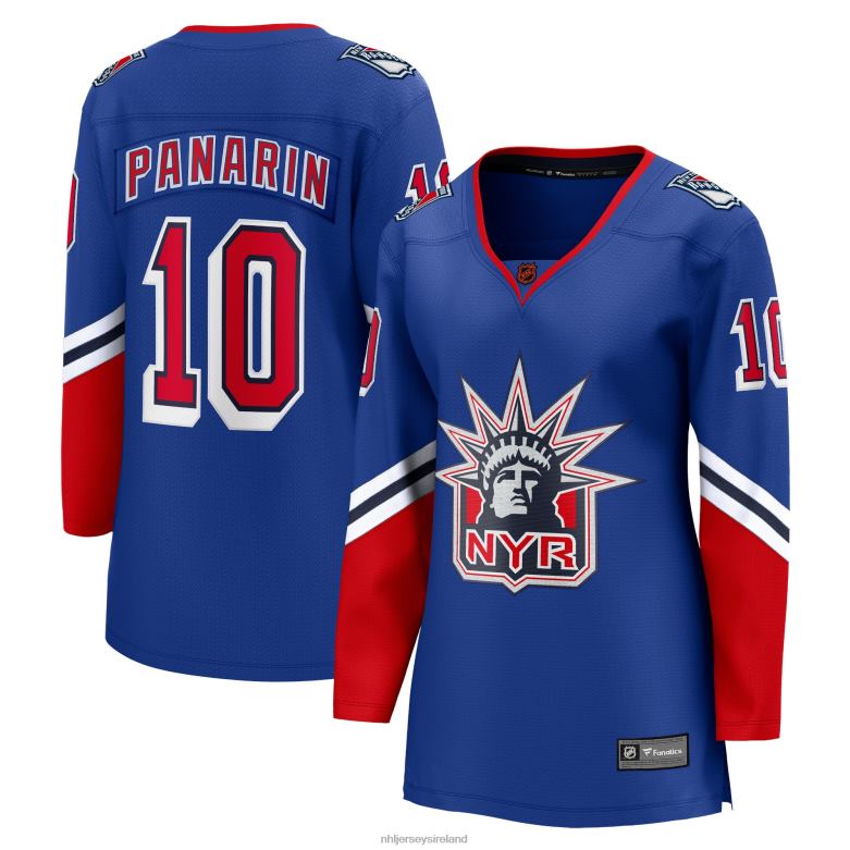 NHL Women New York Rangers Artemi Panarin Fanatics Branded Royal Special Edition 20 Breakaway Player Jersey D002V286 Clothing