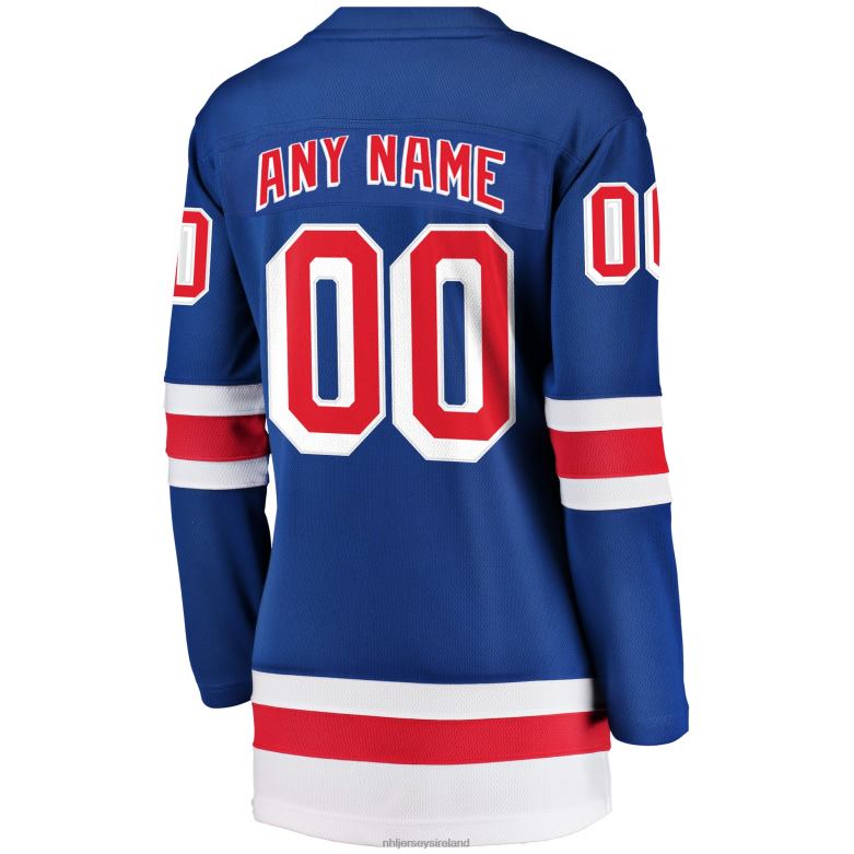 NHL Women New York Rangers Fanatics Branded Blue Home Breakaway Custom Jersey D002V212 Clothing
