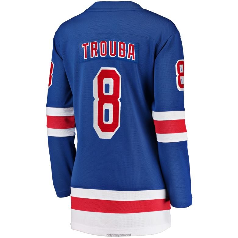 NHL Women New York Rangers Jacob Trouba Fanatics Branded Blue Home Breakaway Jersey D002V1046 Clothing