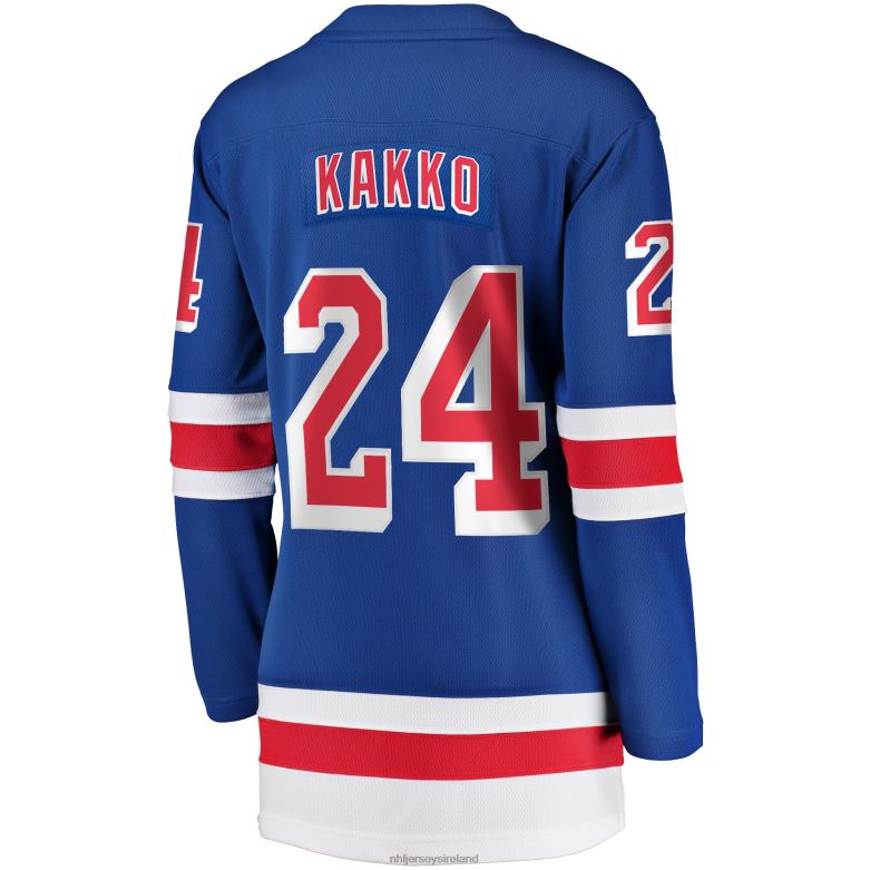 NHL Women New York Rangers Kaapo Kakko Fanatics Branded Blue Replica Player Jersey D002V1287 Clothing
